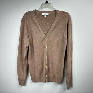 Men's Turnbury extra merino wool cardigan Sz S